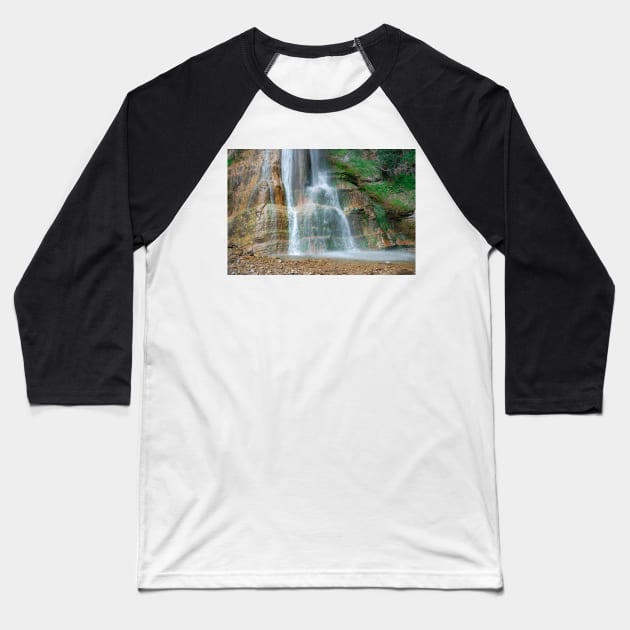 Base of Salino Waterfall 1 Baseball T-Shirt by jojobob